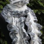 Wool ruffle scarf